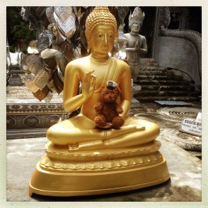 Buddha Outside Silver Temple